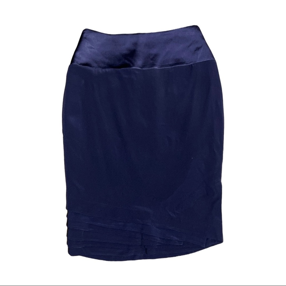Reiss Tiers Midi Skirt with Side Slit, Size 4